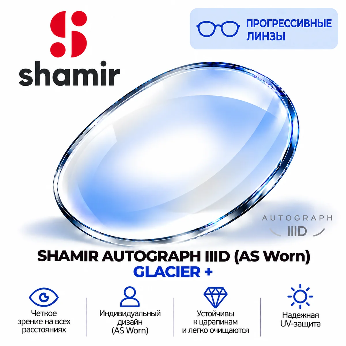 SHAMIR AUTOGRAPH IIID (AS Worn) GLACIER +